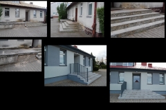 Schody kuchnia przed i po remoncie